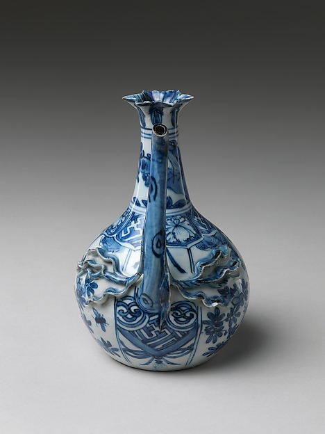 Pouring Vessel (Kendi) with Flowers and Birds

