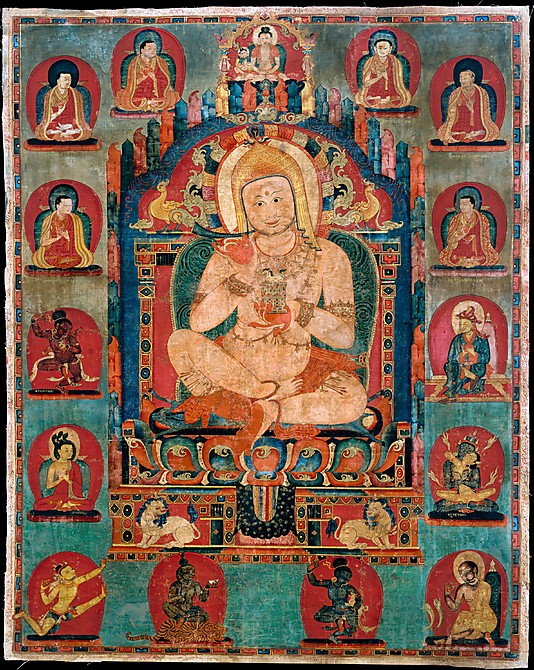 Portrait of Jnanatapa Attended by Lamas and Mahasiddhas