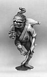 Netsuke of a Demon Carrying a Gourd on His Back
