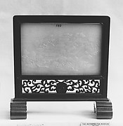 Table Screen with Scene of Imperial Traveling Palace