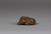 Netsuke of Recumbent Tiger