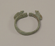 Wide Bracelet with Facing Animals(?)