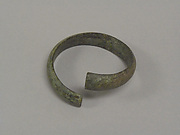 One from a Pair of Undecorated Torqued Anklets