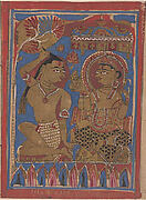 Mahavira Plucks Out His Hair: Folio from a Kalpasutra Manuscript