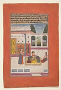 Bangali Ragini: Page from a Dispersed Ragamala Series (Garland of Musical Modes)