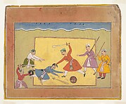 Unidentified Page from a Dispersed Bhagavata Purana (Ancient Stories of Lord Vishnu)