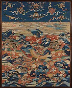 Panel with a Phoenix in a Rock Garden