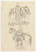 Lady with an Elephant and Guardian with a Horse