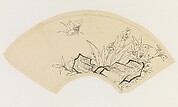 Butterfly, Bamboo, Flowers, and Rock, after Chen Hongshou