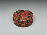 Box with Chrysanthemum and Praying Mantis