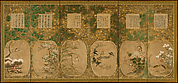 Birds and Flowers of the Twelve Months with Chinese Calligraphy