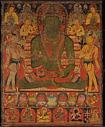 Buddha Amoghasiddhi with Eight Bodhisattvas