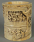 Brush Holder with Story of Pan Yue or Wei Jie

