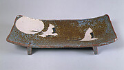 “Chopping Board” with Cranes Flying across the Sun

