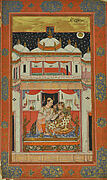 Dipak Raga: Page from the Chunar Ragamala Manuscript

