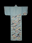 Summer Robe with Irises and Plank Bridges

