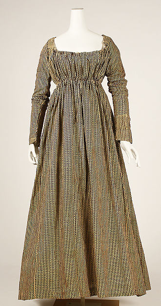 American Cotton Dress, circa 1804-14