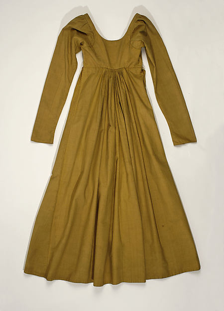 Italian Silk Dress (back), circa 1805-10