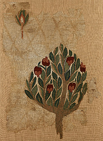 Textile Fragment with Tree