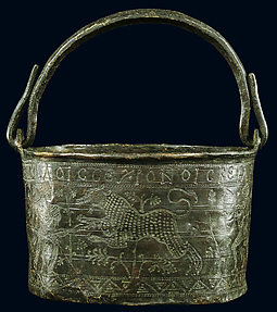 Bucket with a Hunting Scene