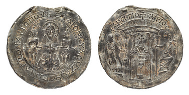 Ampulla with Scenes of the Crucifixion and the Women at the Tomb
