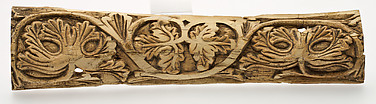 Plaque Decorated with Stylized Vine Leaves