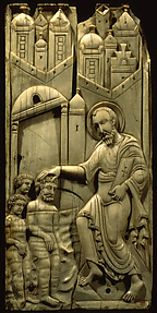 Ivories of the So-Called Grado Chair: Saint Mark Baptizing Anianos