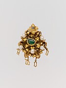 Cluster Brooch with Letters Spelling 