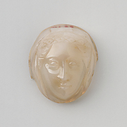Cameo with Head of Female Saint Wearing Wimple