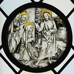 Roundel with Christ Taking Leave of His Mother