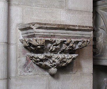 Corbel from the Double Sepulchral Monument of Don Àlvar Rodrigo de Cabrera, Count of Urgell and His Wife Cecília of Foix