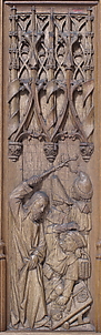 Panel with Christ Driving the Money-Changers from the Temple