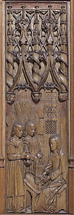 Panel with Angels Visitng the Virgin in the Temple