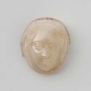 Cameo with Head of Female Saint Wearing Wimple