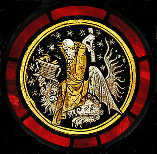 Roundel with Grotesque