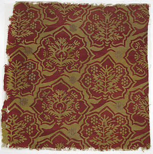 Fragment with a Simulated Silk Textile Pattern

