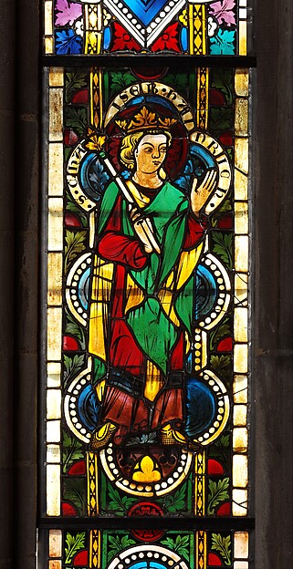 Stained Glass Panel with Emperor Henry II