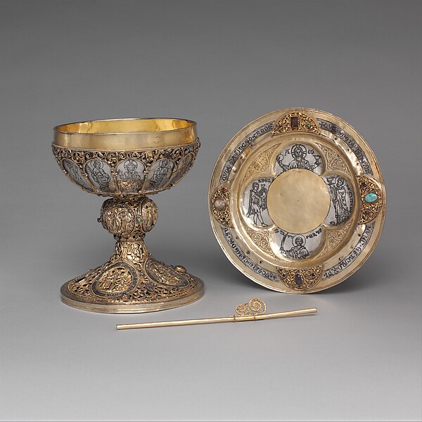 Chalice, Paten, and Straw