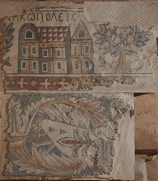 Mosaic Depciting Nikopolis Set over an Altered Animal