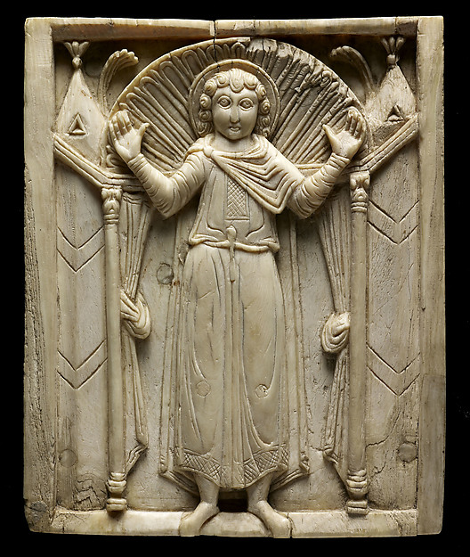Ivories of the So-Called Grado Chair: Saint in Orant Pose