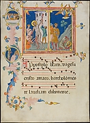 Leaf from a Laudario with the Martyrdom of Saint Bartholomew