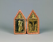 Devotional Diptych with the Annunciation, the Virgin and Child, and the Crucifixion