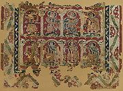 Fragments of a Wall Hanging with Figures in Elaborate Dress