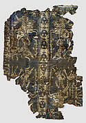 Fragment of a Band with Noble Equestrian and Soldier, Inscribed “Joseph” in Greek or Coptic