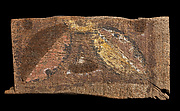 Fragment of a Painted Panel with a Flower Motif