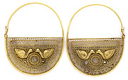 Pair of Earrings with Birds
