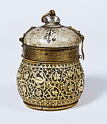 Pyxis with Vine Scrolls and Birds
