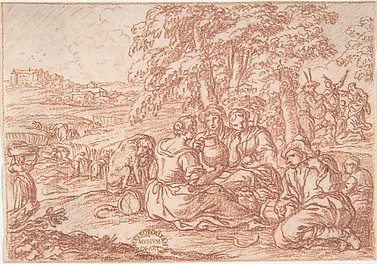 August (one of a series representing the labors of the months)
