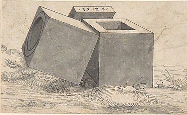 Perspectival Drawing with Three Cubes