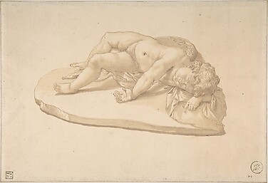 Sleeping Eros, after an Antique Sculpture